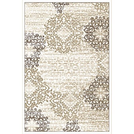 RADICI USA INC Radici 3471-0032-BONE Pisa Rectangular Bone Contemporary Turkey Area Rug; 7 ft. 10 in. W x 10 ft. 6 in. H 3471/0032/BONE